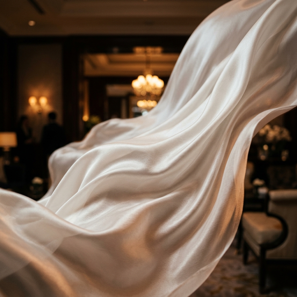 Luxury textured rippling silk ambient background